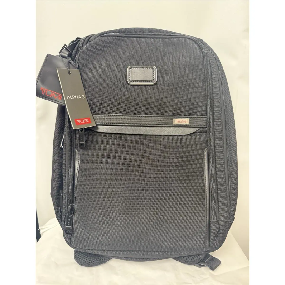 Tumi Alpha 3 Backpack Slim Solutions Business Sports Nylon Black Blue Outlet
