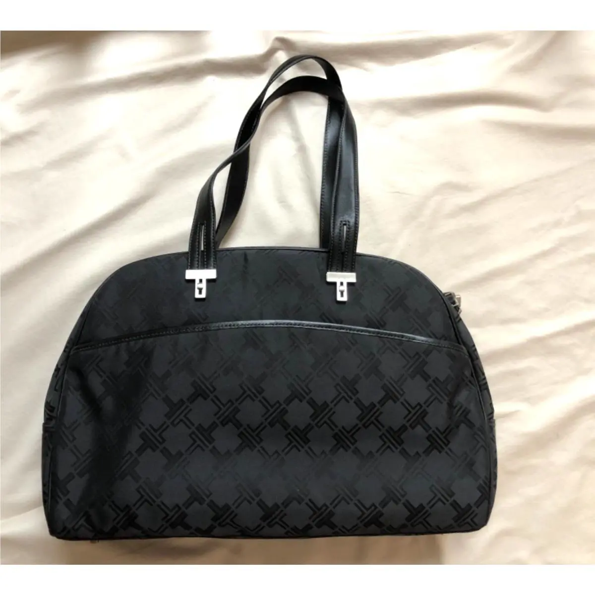 Signature Series Briefcase Laptop Bag Designer Fabric 16L x 12H Black by Tumi