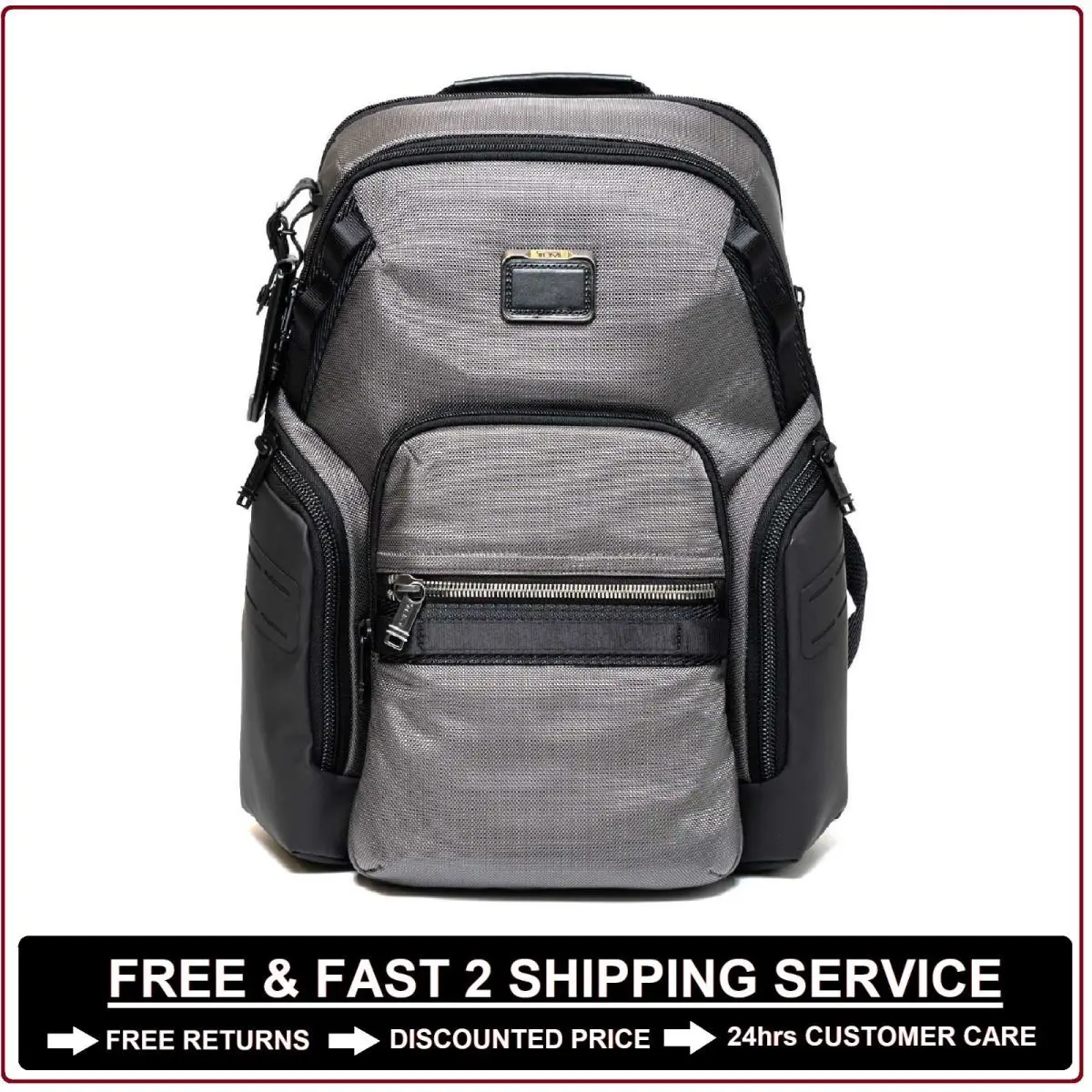 Tumi Alpha Bravo Navigation Backpack: Charcoal