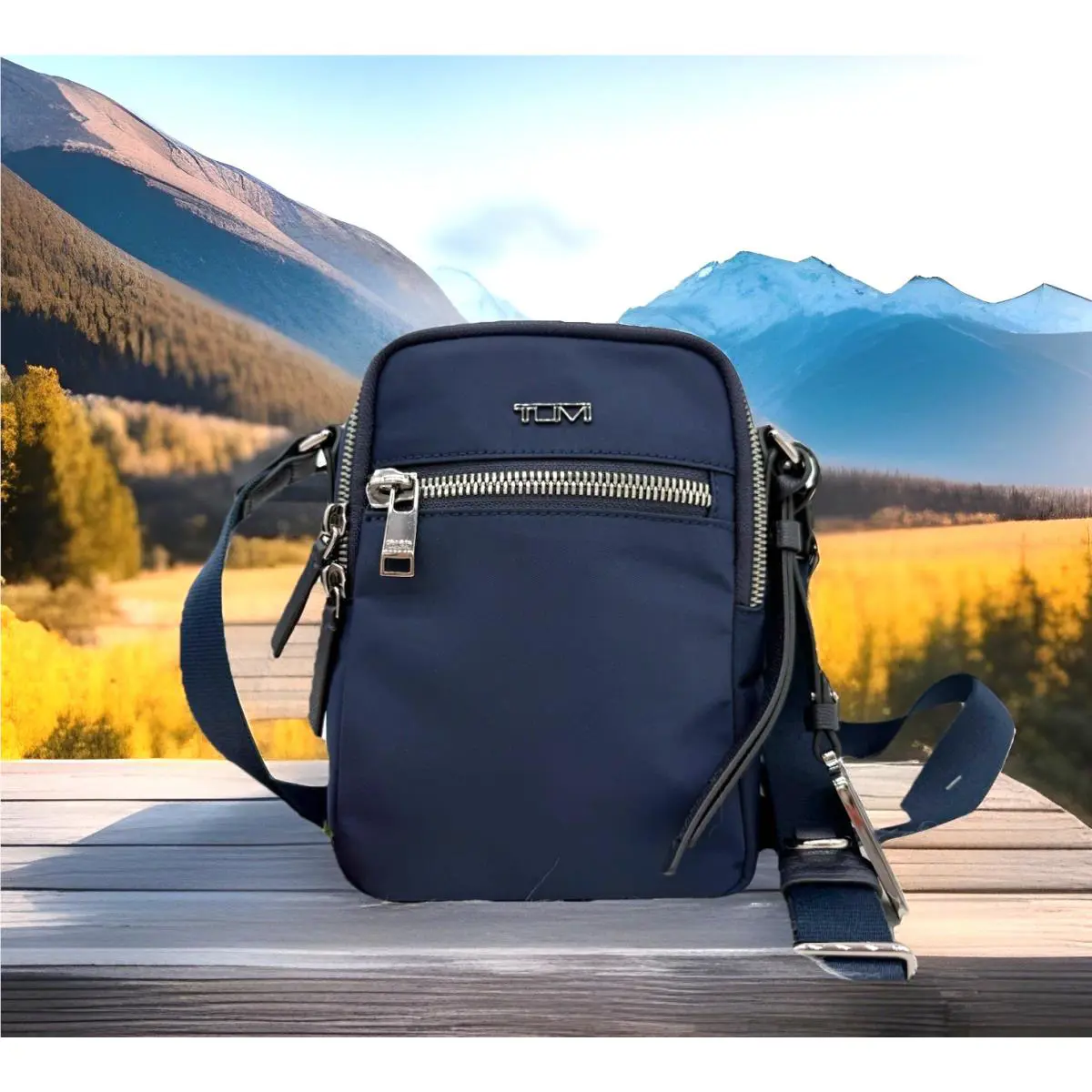 Tumi Voyageur Persia Nylon Ligthweigth Crossbody Bag In Indigo