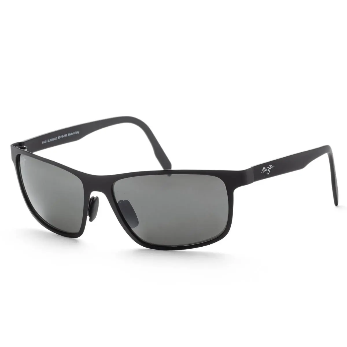 Maui Jim Men`s Anemone 60mm Satin Black Polarized Sunglasses MJ0606S-001