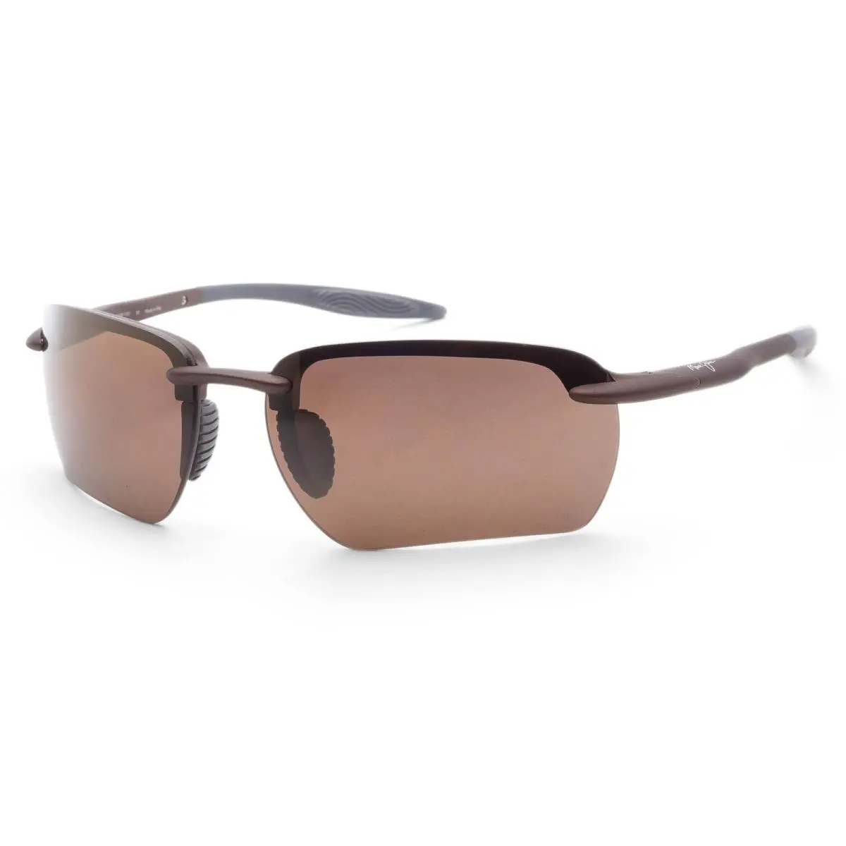 Maui Jim Unisex Pi`o 65mm Matte Brown Polarized Sunglasses MJ0336S-002