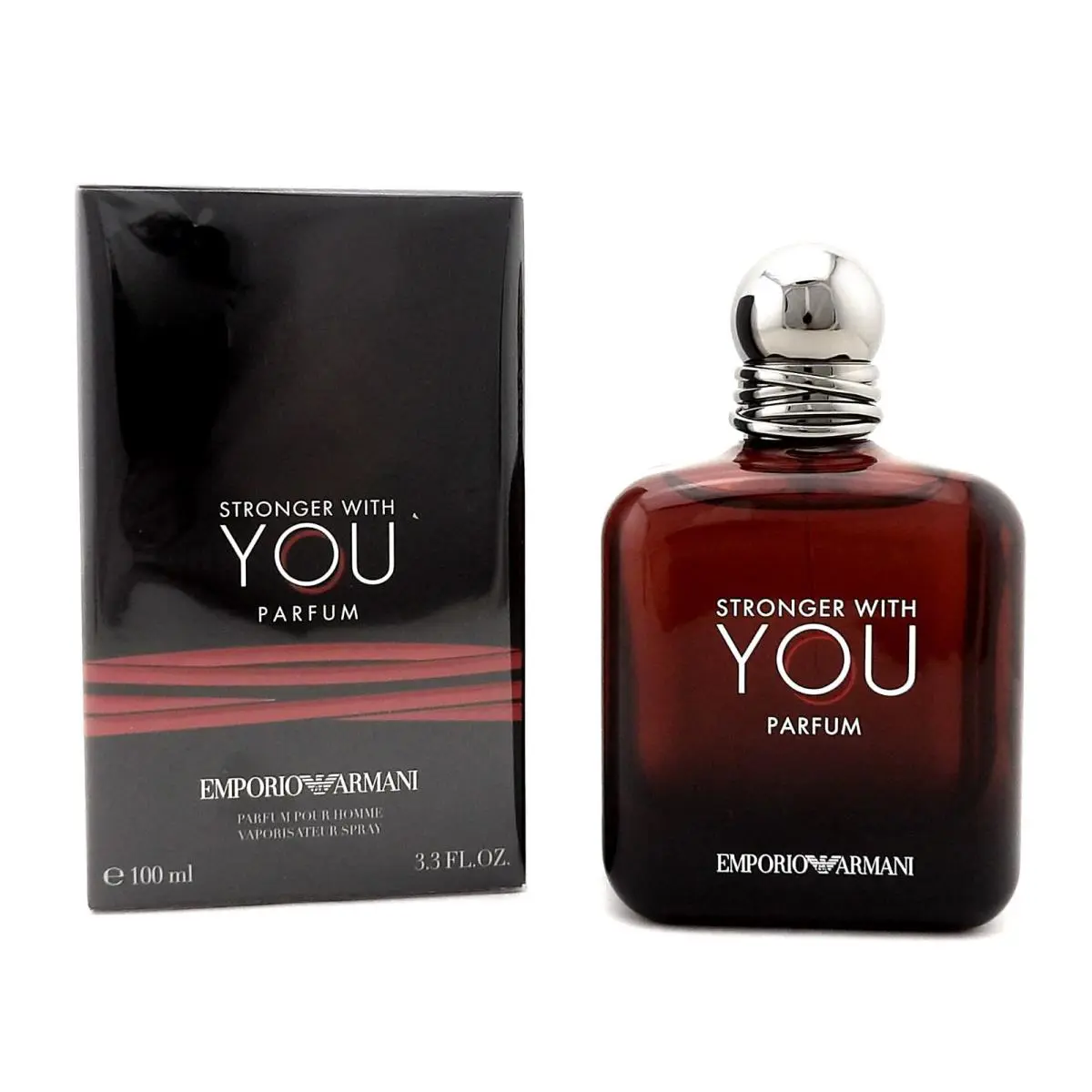 Emporio Armani Stronger with You 3.3 Oz. Parfum Spray For Men Box