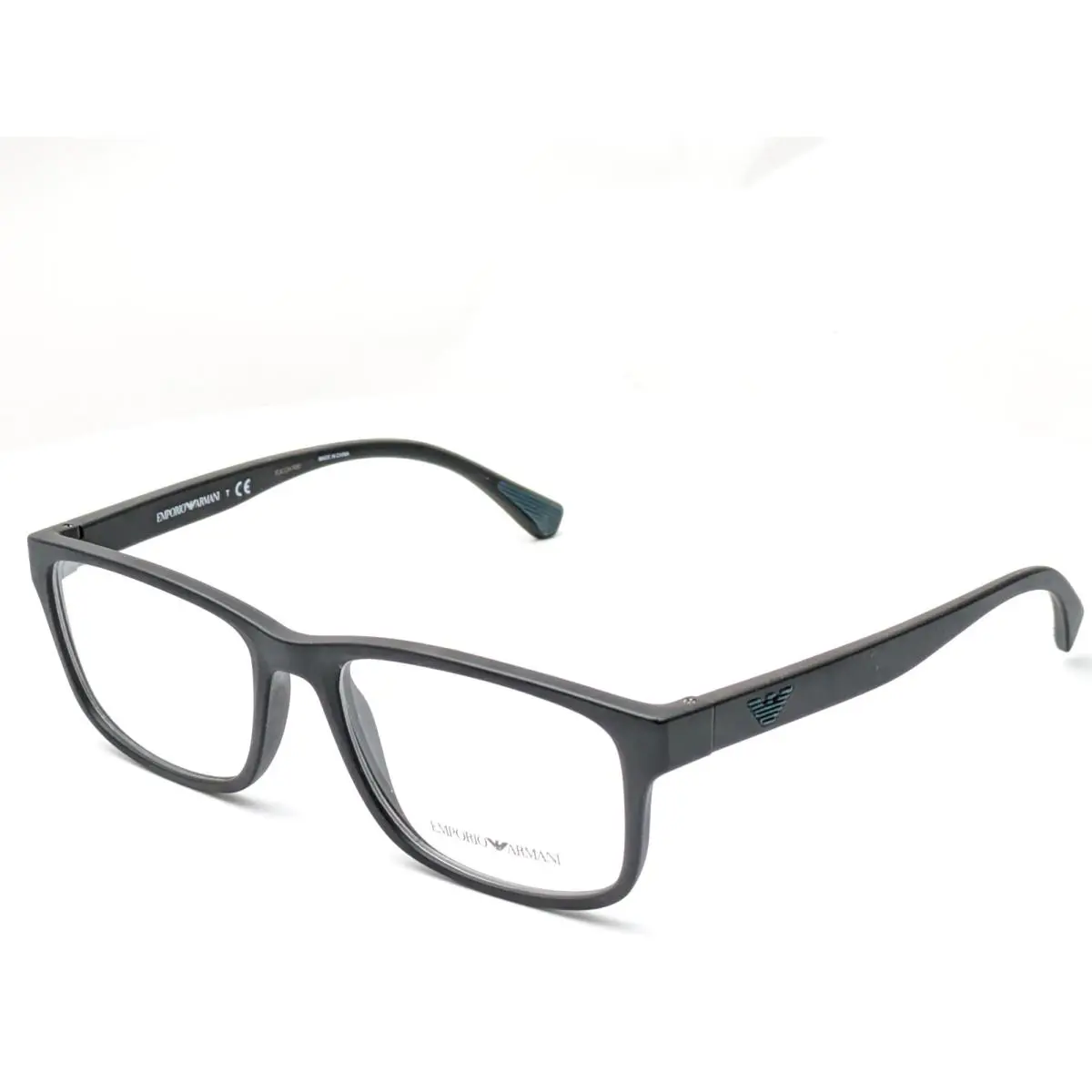 Emporio Armani EA3089 5042 Rectangle Matte Black Men Eyeglasses Frames 56-18-145