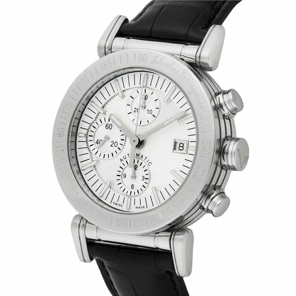 Salvatore Ferragamo F50LCA9902-S009 Men`s Chrono Tachymeter Silver Watch