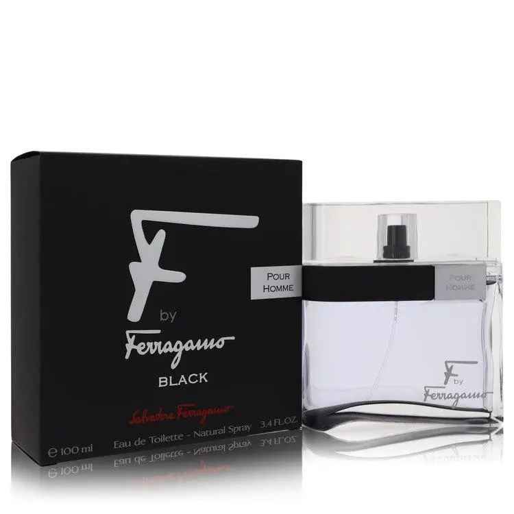 F Black  Eau De Toilette Spray 3.4 oz For Men by Salvatore Ferragamo