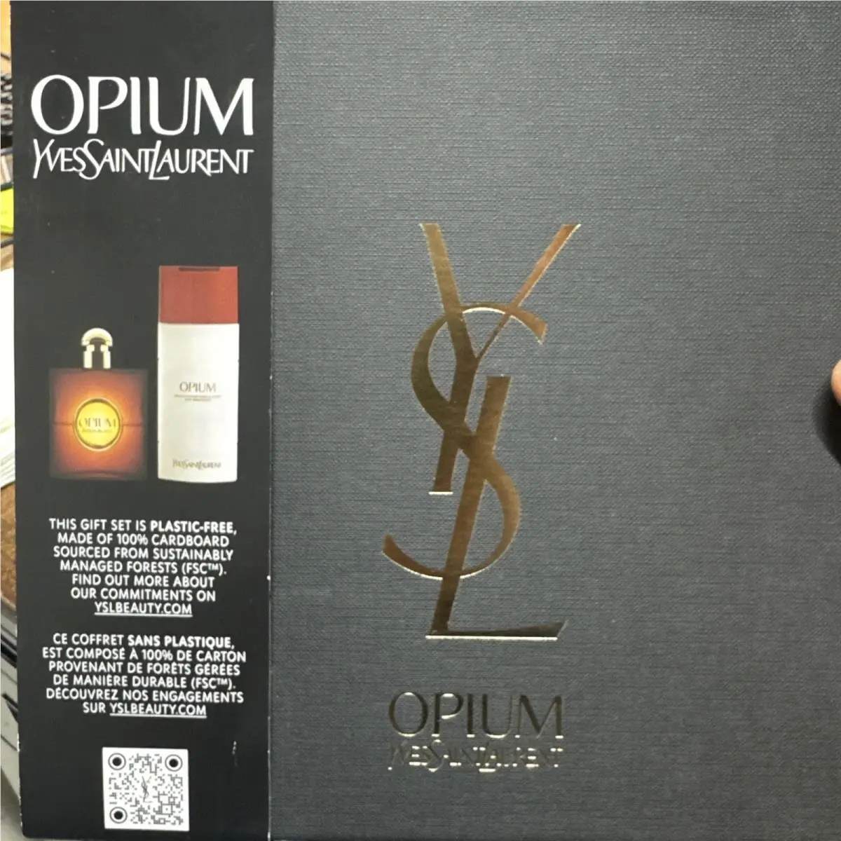 Ysl Opium 2 PC Gift Set w Body Moisturizer Edt Old Vintage Collector’s Formula by Yves Saint Laurent