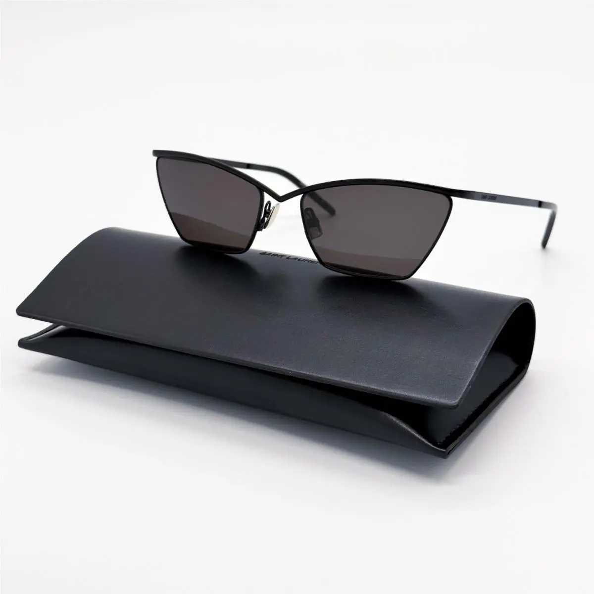 Saint Laurent Sunglasses SL637 001 Black Cat Eye Women Eyewear SL 637 001 by Yves Saint Laurent