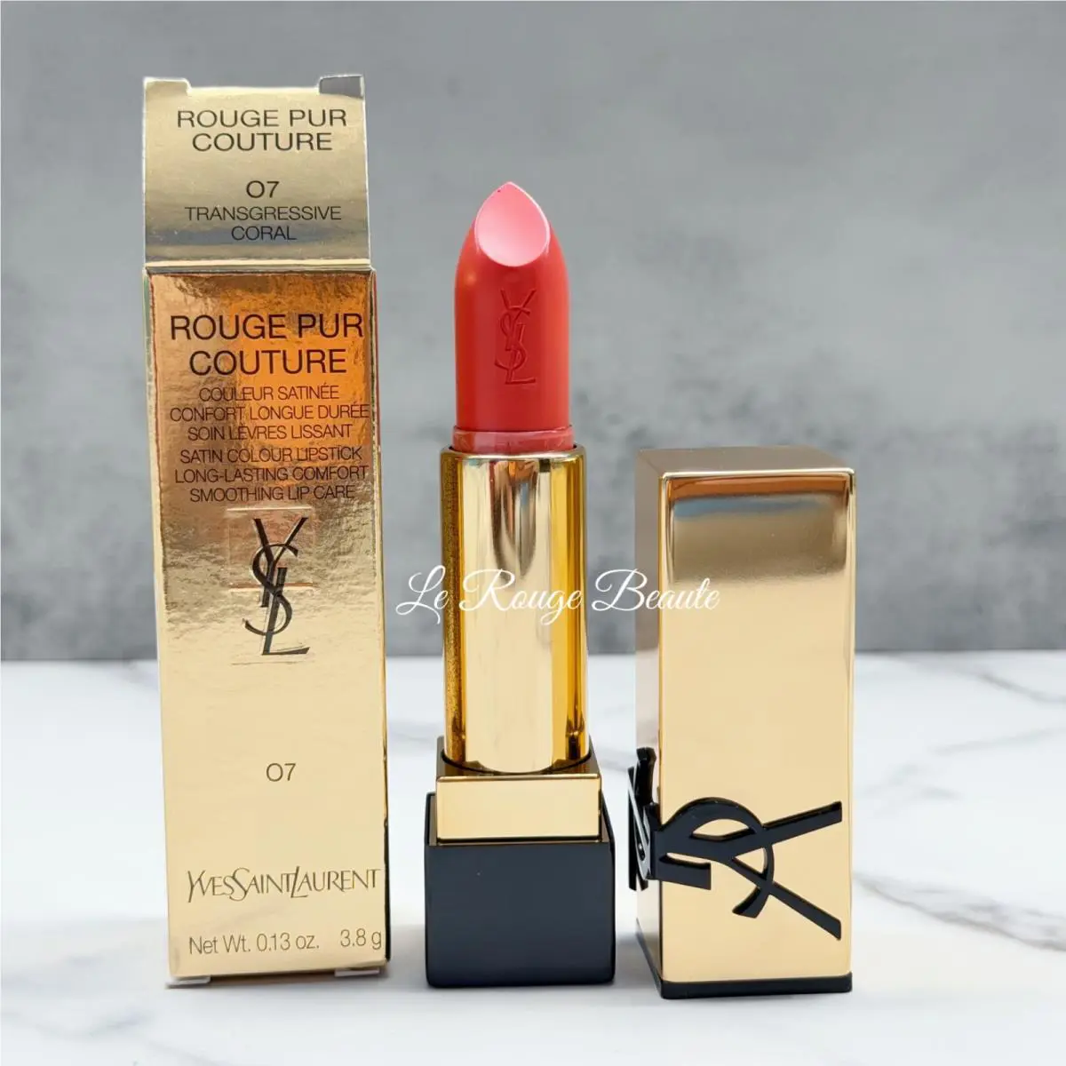 Yves Saint Laurent Ysl Rouge Pur Couture Lipstick - 07 Transgressive Coral