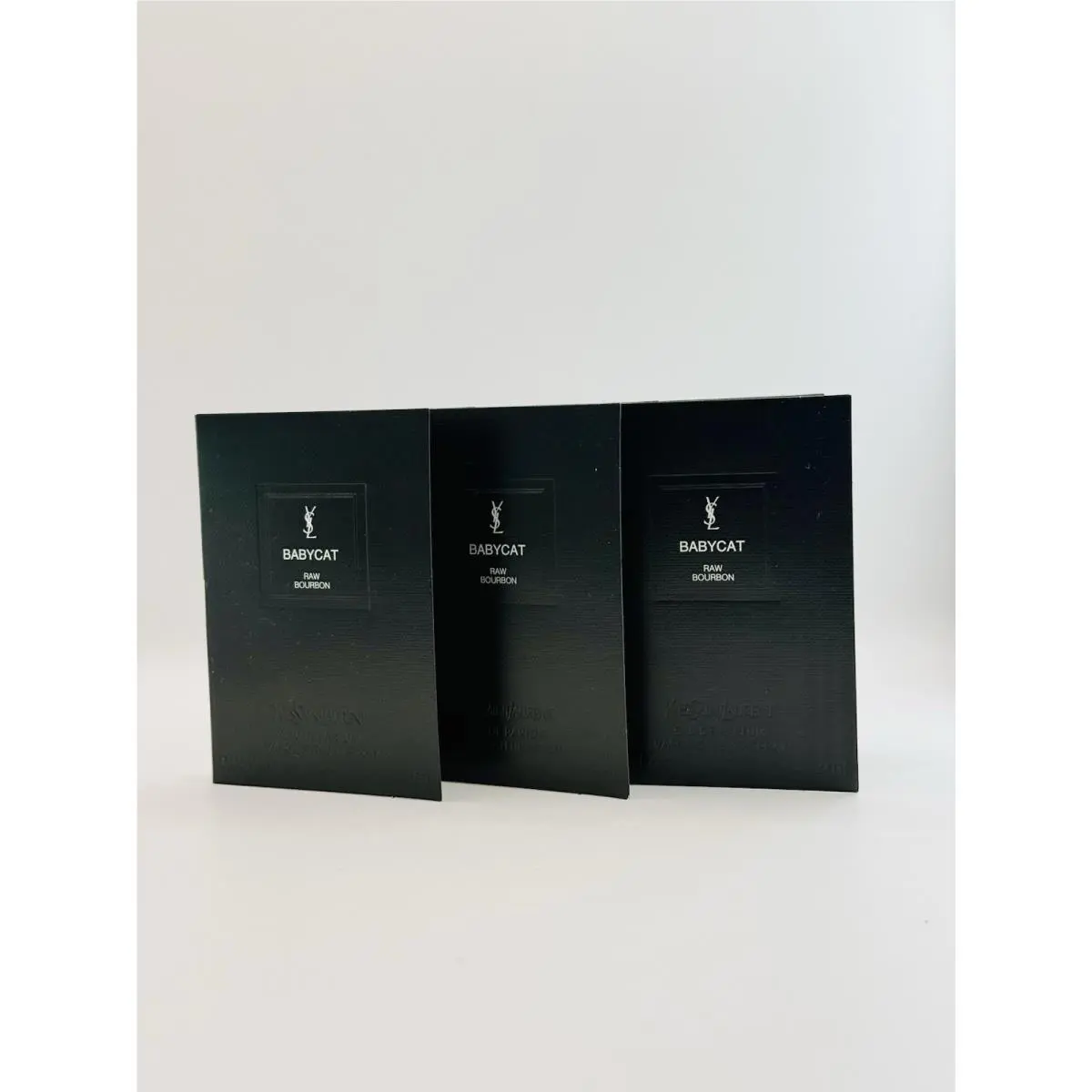 Babycat Raw Bourbon Edp Sample Spray .06oz 2ml Set OF 3 by Yves Saint Laurent