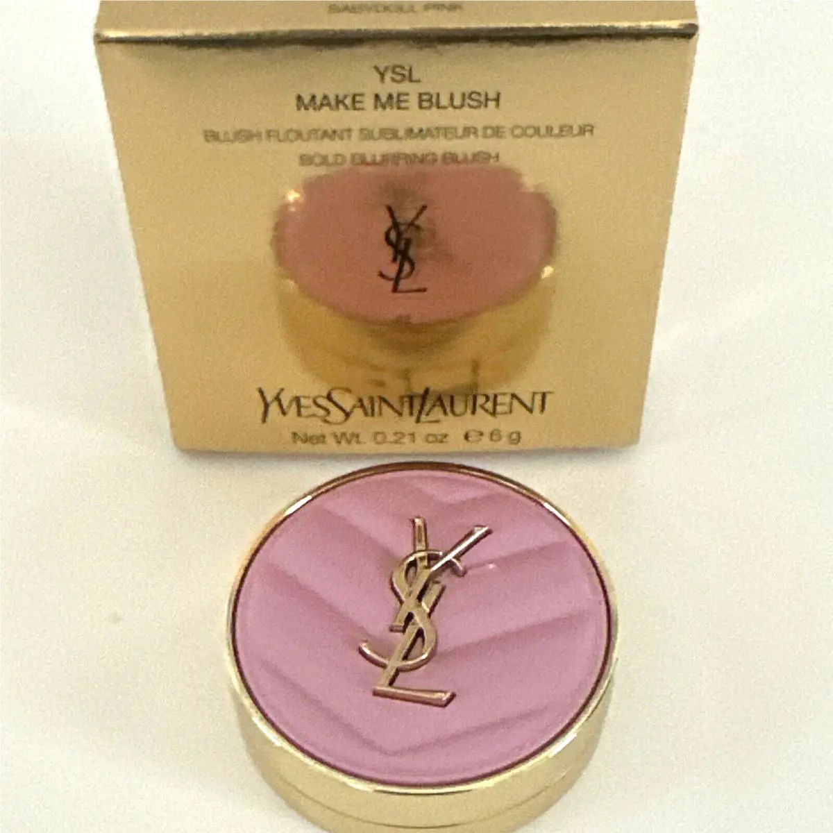 Yves Saint Laurent Ysl Make Me Blush Babydoll Pink Blurring Powder Compact
