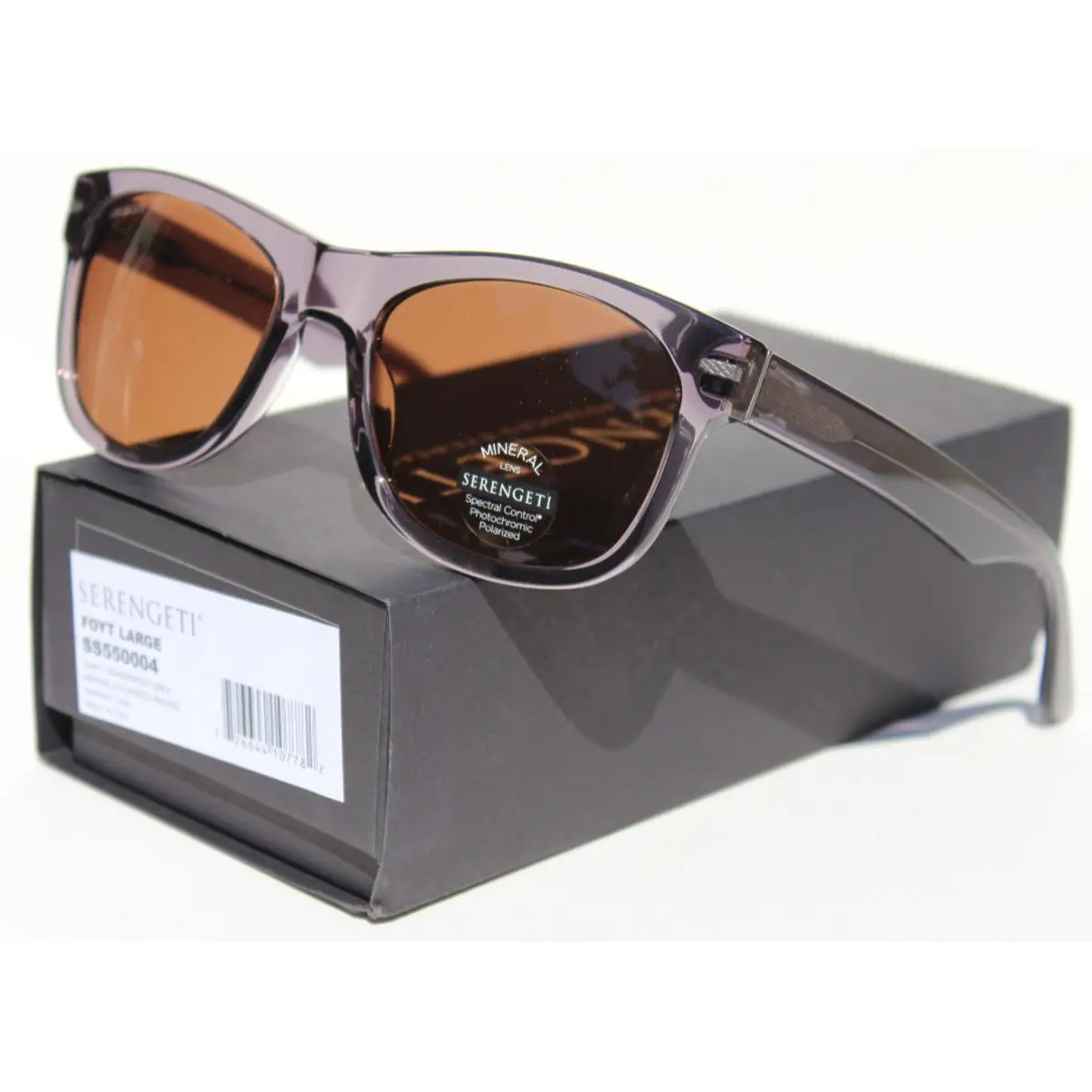 Foyt Large Polarized Sunglasses Transparent Grey/drivers SS550004 by Serengeti