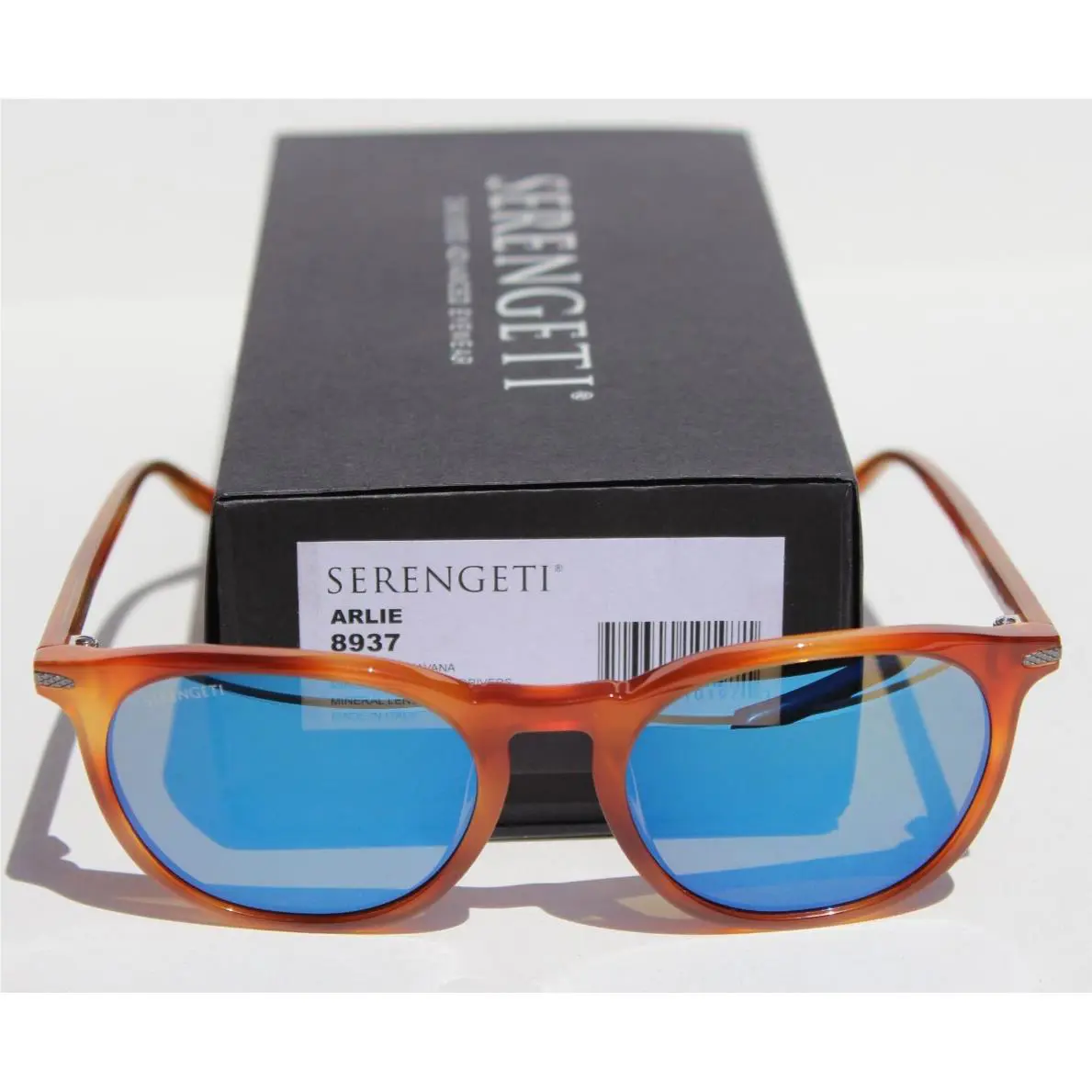 Arlie Polarized Sunglasses Caramel/mineral Blue 555nm 8936 Italy by Serengeti