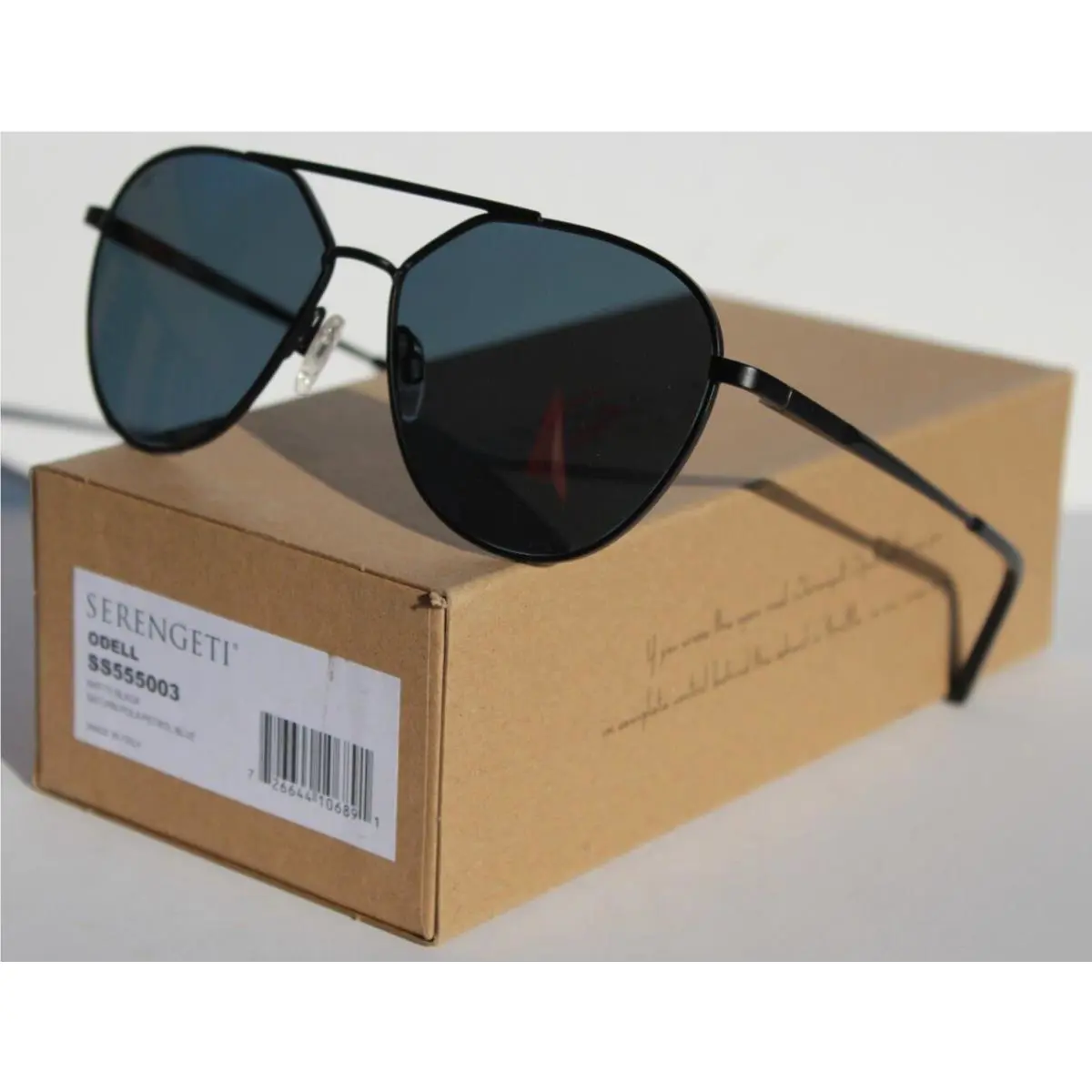 Odell Polarized Sunglasses Matte Black/saturn Petrol Blue SS555003 by Serengeti