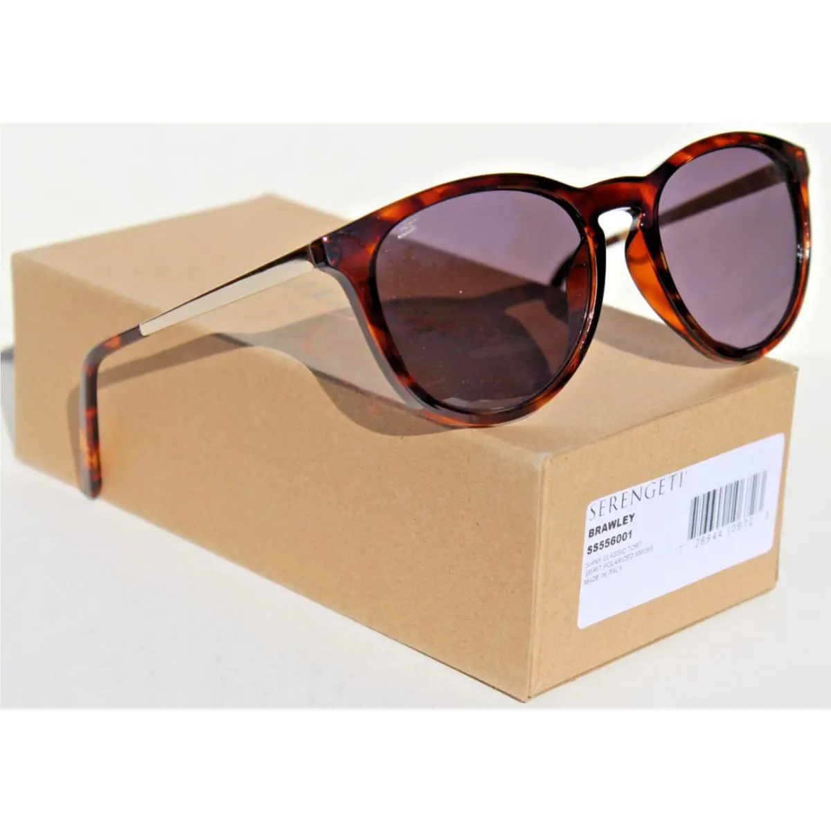 Brawley Polarized Sunglasses Tortoise/spirit Smoke SS556001 Italy by Serengeti
