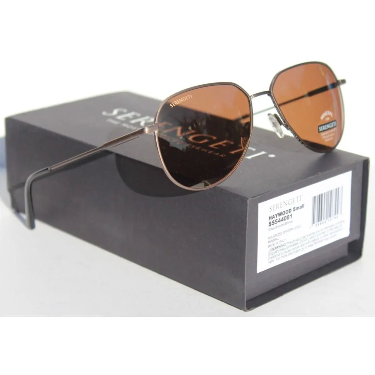 Haywood Small Polarized Sunglasses Bronze/drivers Gold SS544001 by Serengeti