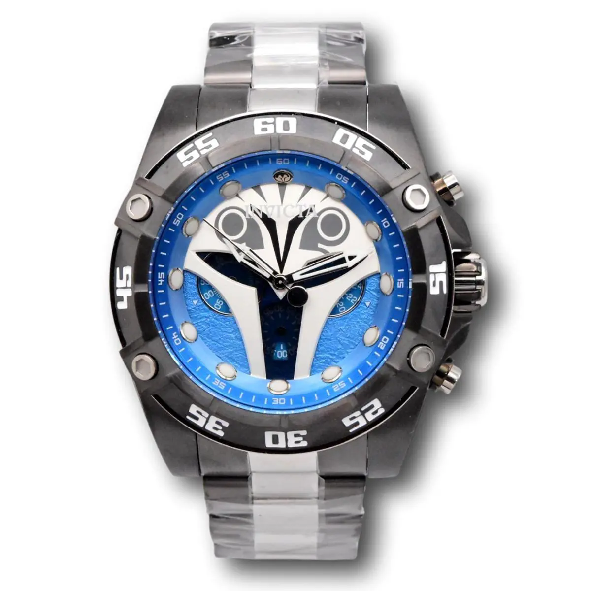 Invicta Star Wars Bo Katan Mens 52mm Limited Ed Gunmetal Chronograph Watch 41258