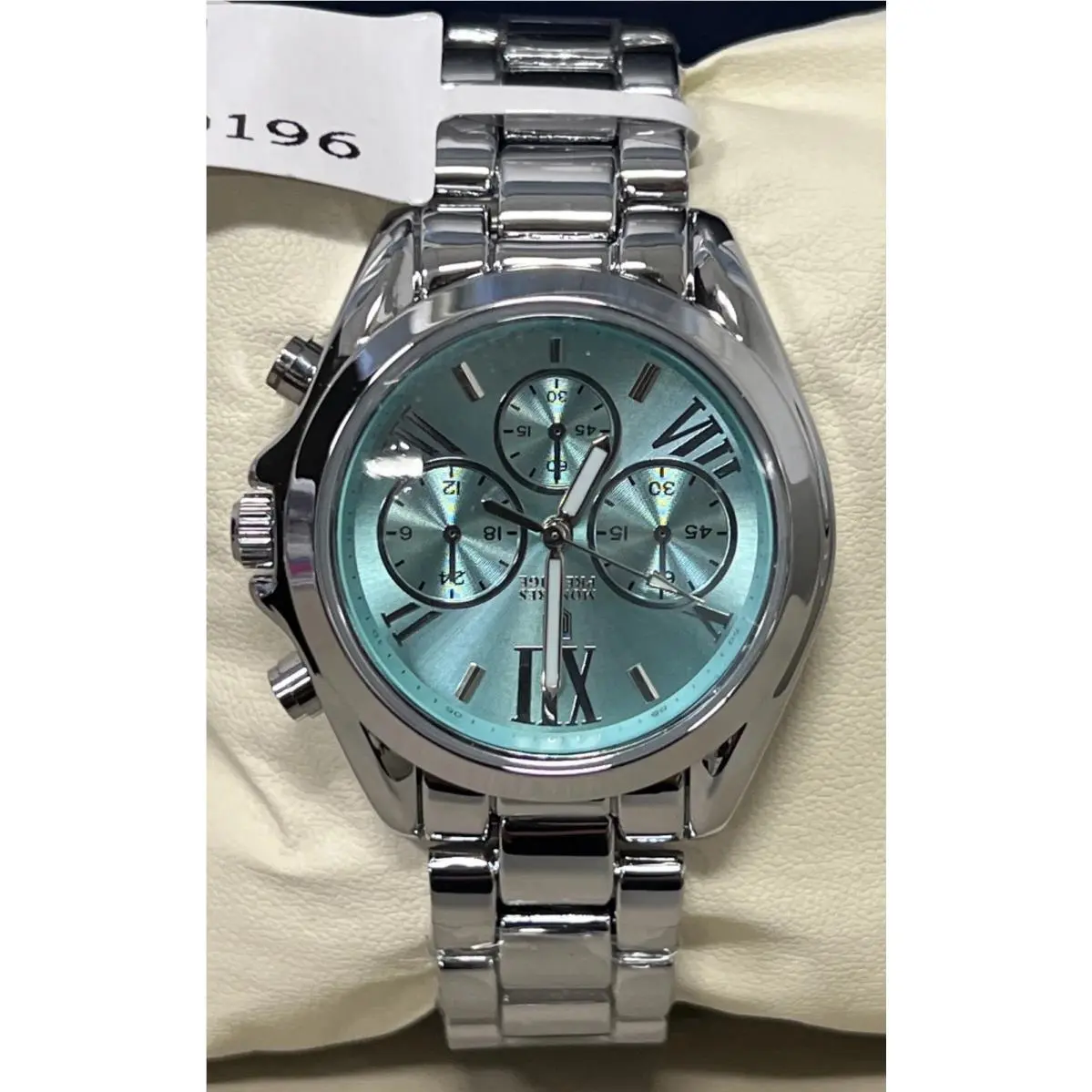 Woman’s Watch Silver Tone Sky Blue Bezel MPW-0196 Montres Prestige by Invicta
