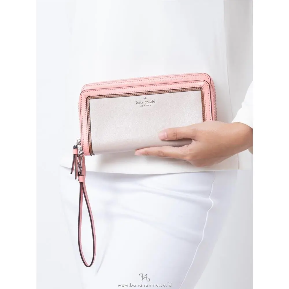 Kate Spade Anita Double Zip Wristlet Wallet Madison Staci Wallet Multi Leather