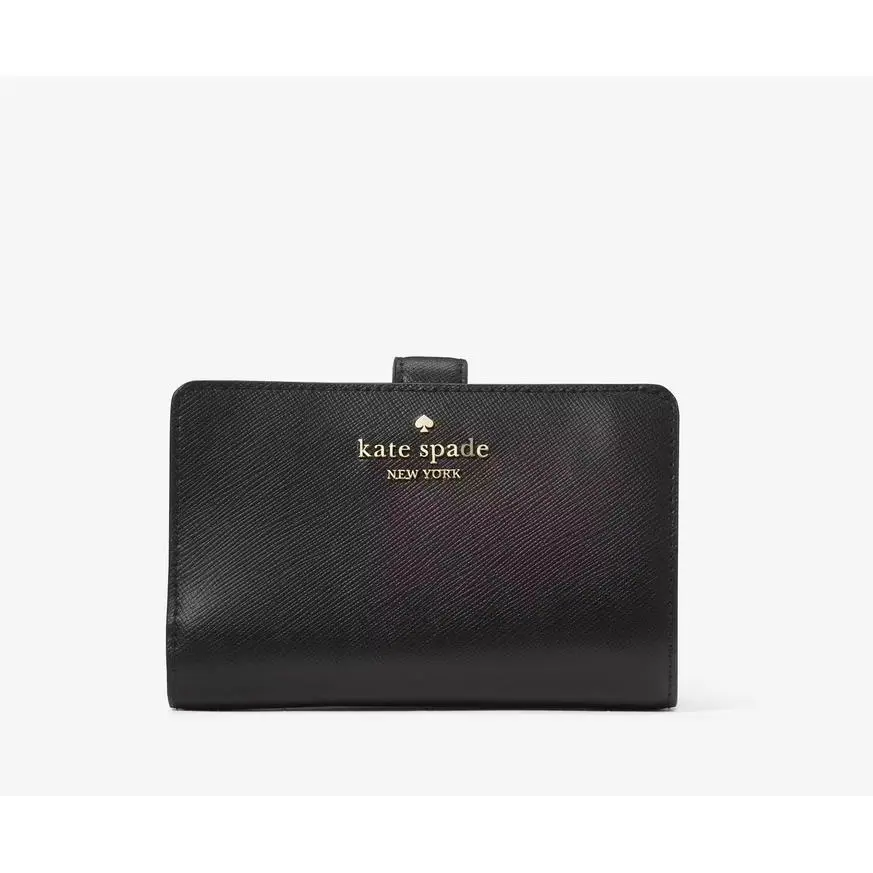 Kate Spade New York Madison Medium Compact Bifold Wallet - Black - New