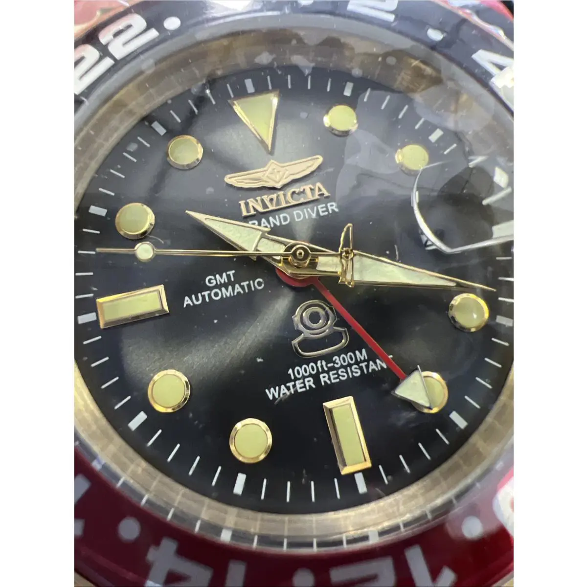 Invicta Grand Diver NH34 Gmt Auto Coke Bezel Men`s Watch-47mm Gold 45670