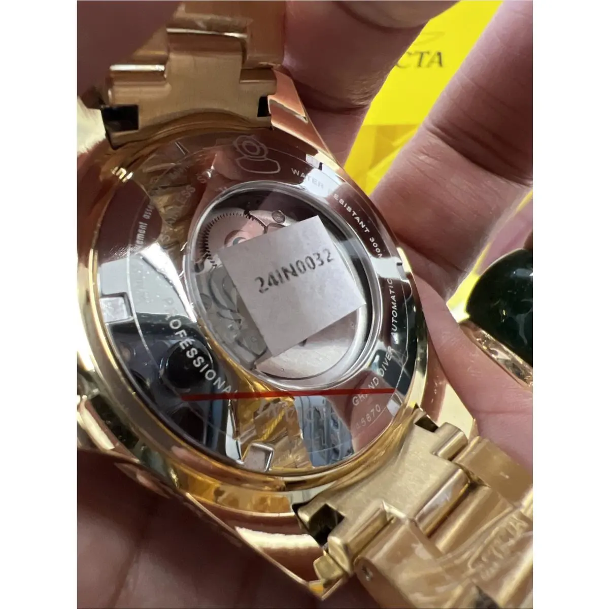 Invicta Grand Diver NH34 Gmt Auto Coke Bezel Men`s Watch-47mm Gold 45670