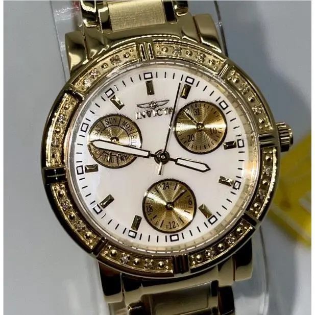 Invicta Wildflower 0.07 Carat Diamond Women`s Watch w/ Mother of Pearl Dial 4720