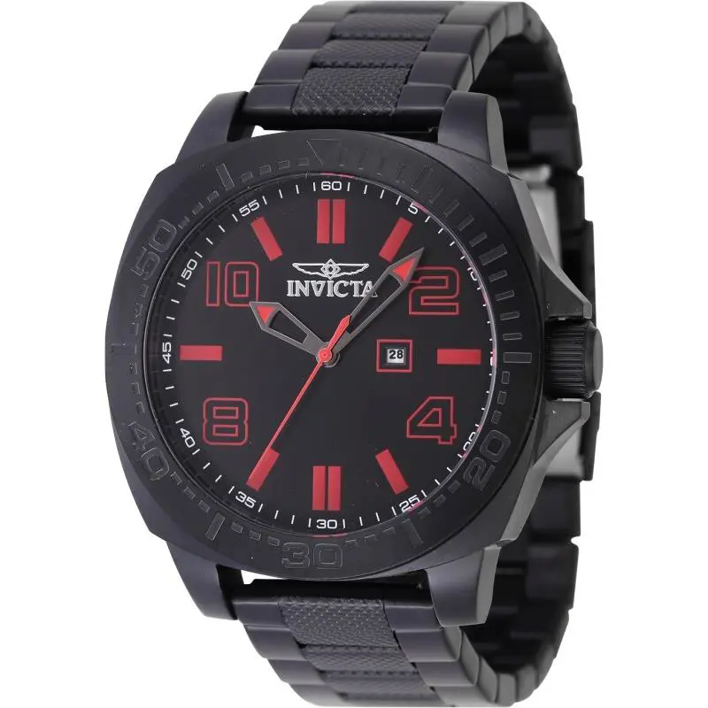 Invicta Speedway 46mm Black Dial Stainless Steel Men`s Watch 46889