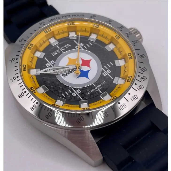 Invicta Watch Nfl Pittsburg Steelers Mens 45mm Black 47858