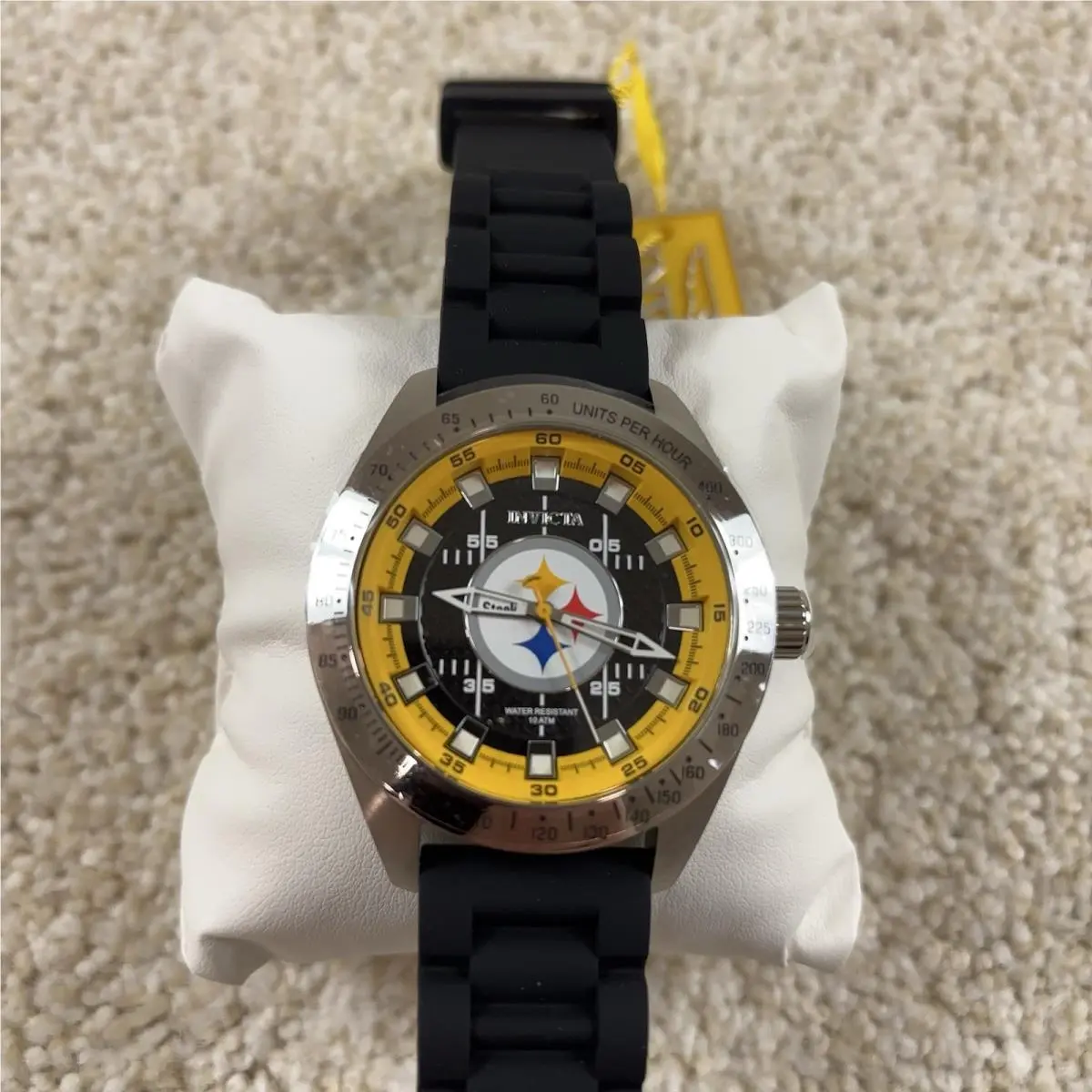 Invicta Watch Nfl Pittsburg Steelers Mens 45mm Black 47858