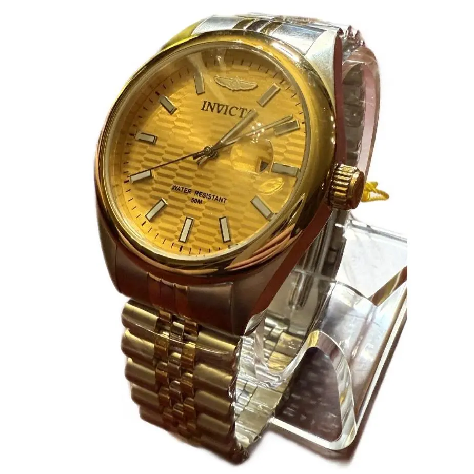 Invicta Aviator Quartz Gold Dial Men`s Watch 38420
