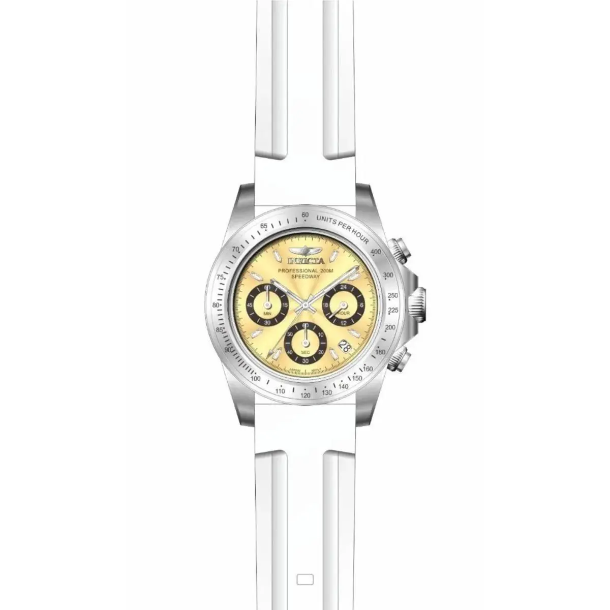 Invicta Speedway Men`s Watch 40mm White 50487 Brands 200m Water Resistant