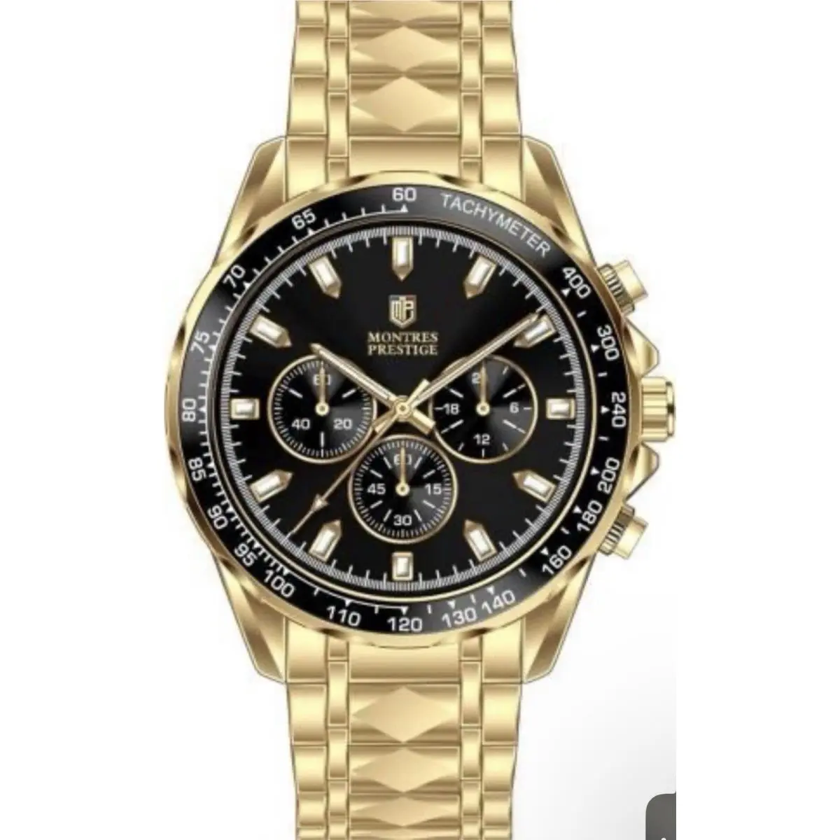 Montres Prestige MPW-0344 Invicta 44.5mm Metal Gold Black PC21S Quartz