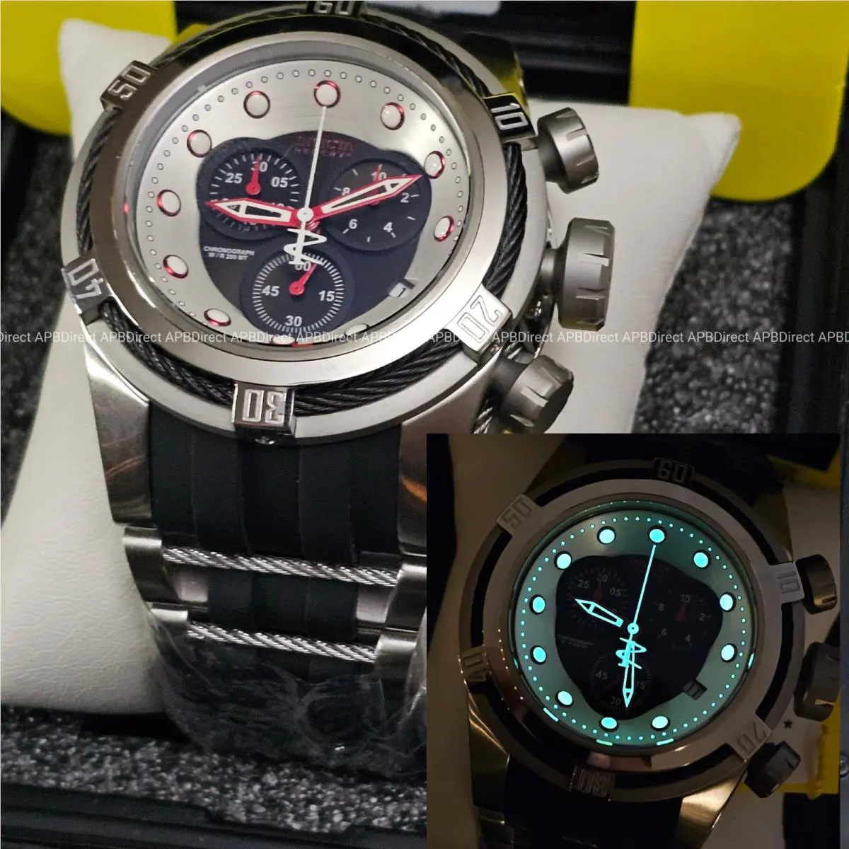 Invicta - Reserve Bolt - Swiss Eta G10.212 Chronograph Dive Case Mens Watch
