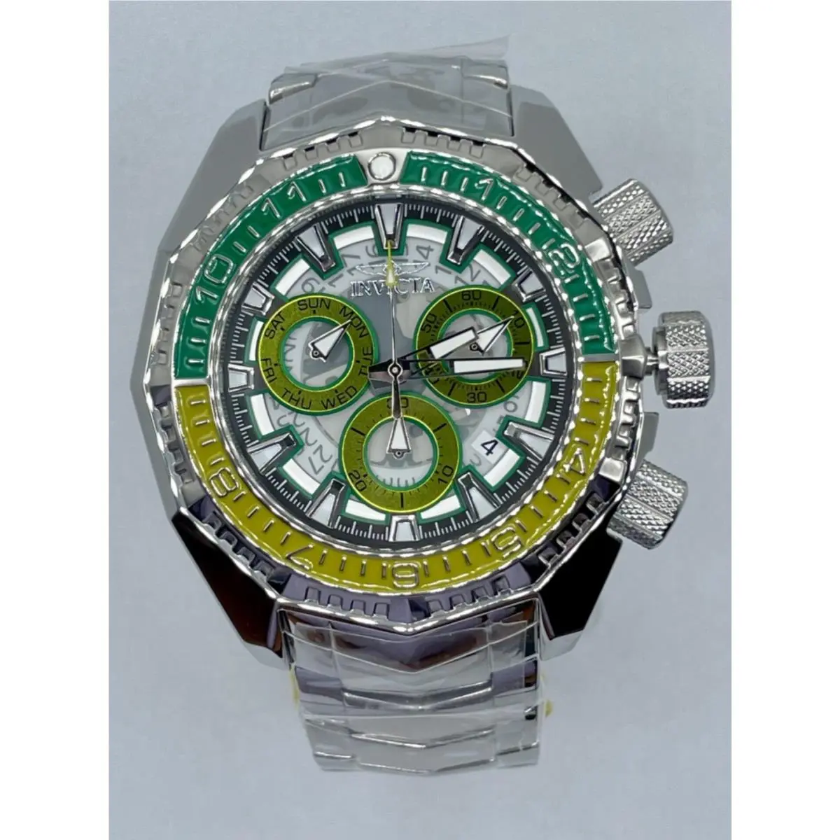 Invicta Akula Swiss Ronda Z60 Caliber Men`s Watch - 55mm Steel 44295