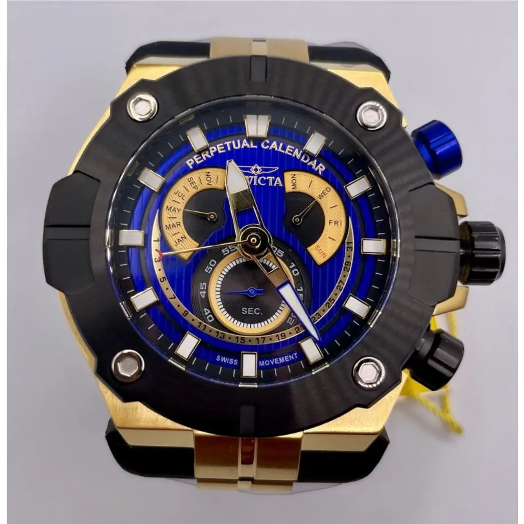 Invicta Sea Hunter Swiss Eta G15.562 Caliber Men`s Watch - 52mm Black 29954