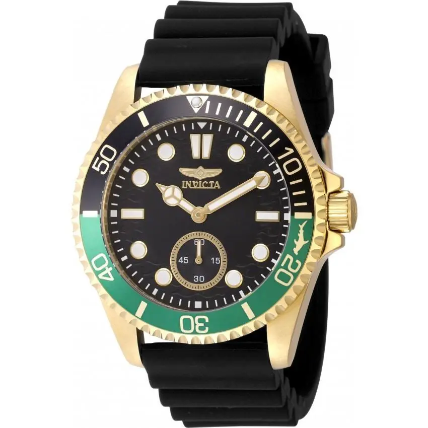 Invicta Pro Diver Men`s Watch 49351 - Quartz-gold/green-new