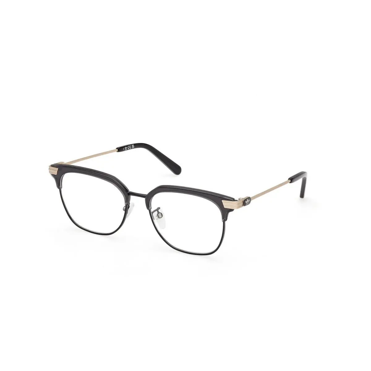Adidas Originals or 5121-D Matte Black / Pale Gold 002 Size 54 Eyeglasses