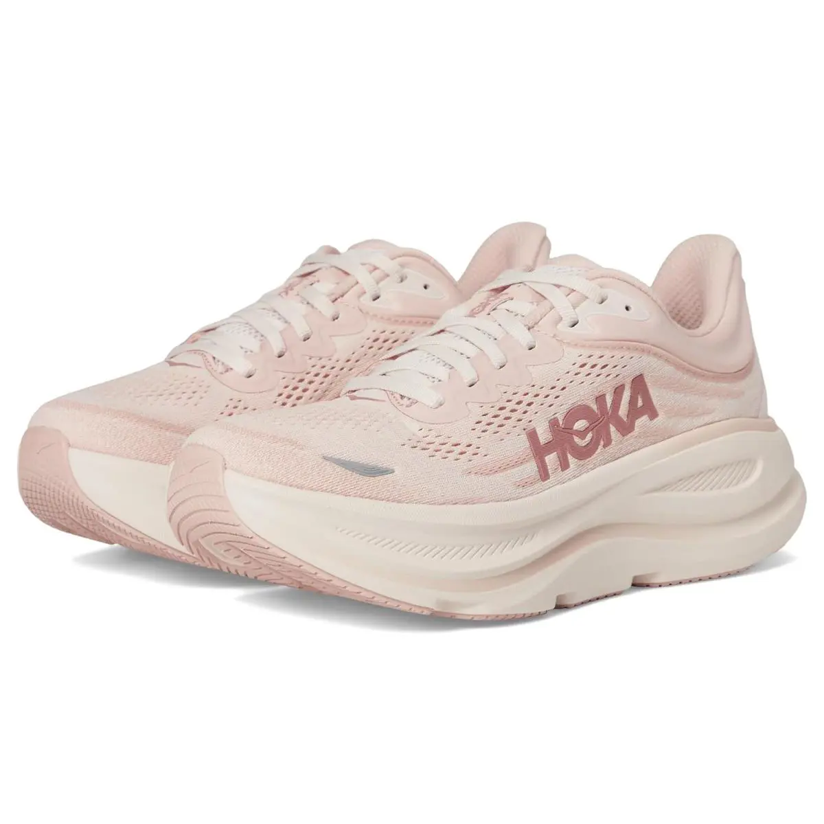 Woman`s Sneakers Athletic Shoes Hoka Bondi 9 - Rose Latte/Rose Cream