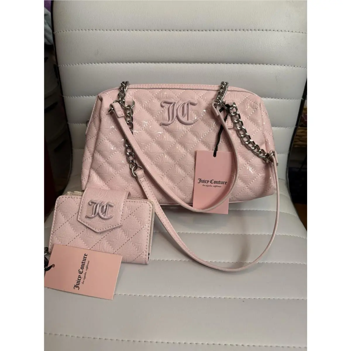 Beautiful Pink Juicy Couture Handbag and Matching Wallet