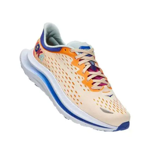 Hoka One One Kawana Men 10D Running Shoes - Size: 10 - White Blue Orange - Blue, Orange, White