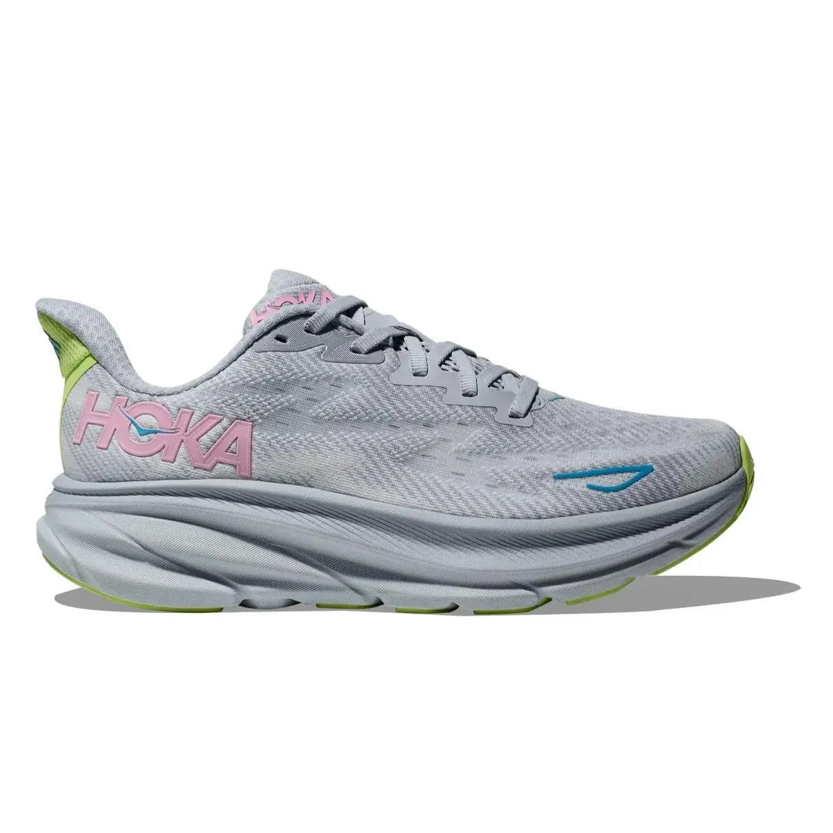 Hoka Women`s Clifton 9 Everyday Running 10.5 US Wide Gull/sea Ice Rare