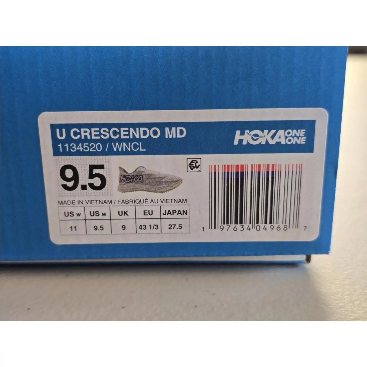 Hoka shoes - U CRESCENDO MD - CRESCENDO - 1134520 WNCL - Green, Manufacturer: Lettuce/Electric Lime 4