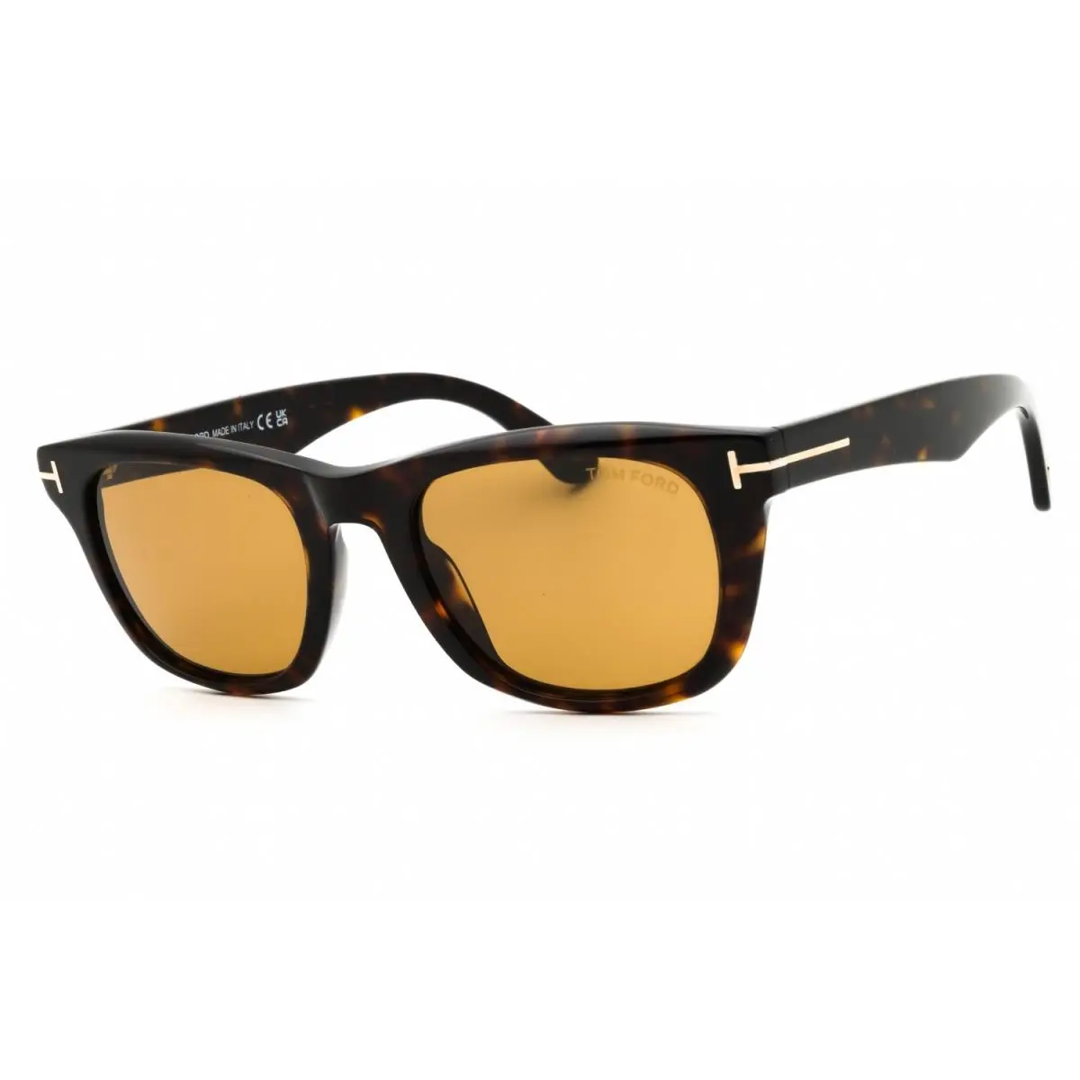 Tom Ford FT1076 52E Sunglasses Dark Havana Frame Brown Lenses 54mm