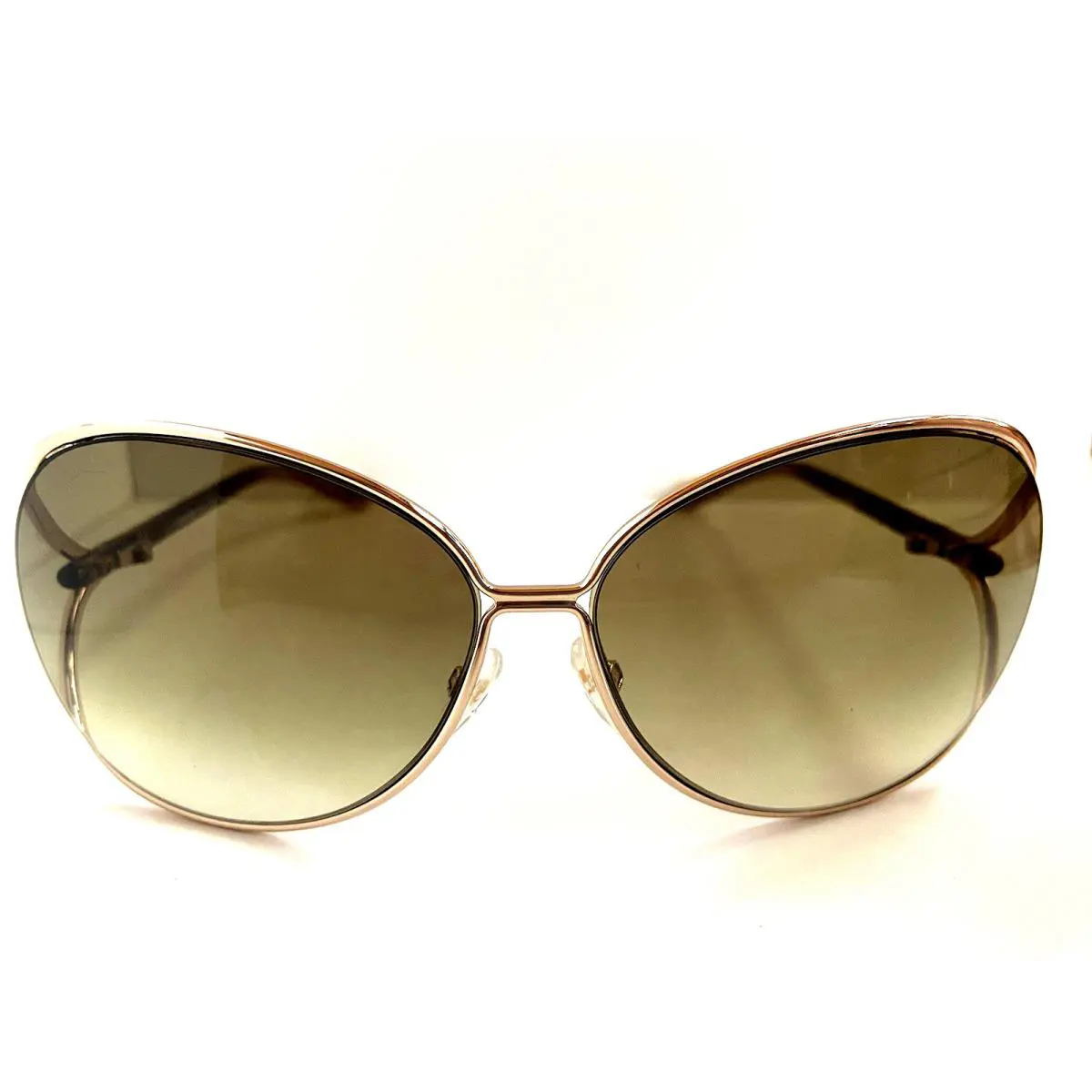 Tom Ford TF 158 28F Clemence 66mm Gold Oversized Women`s Sunglasses