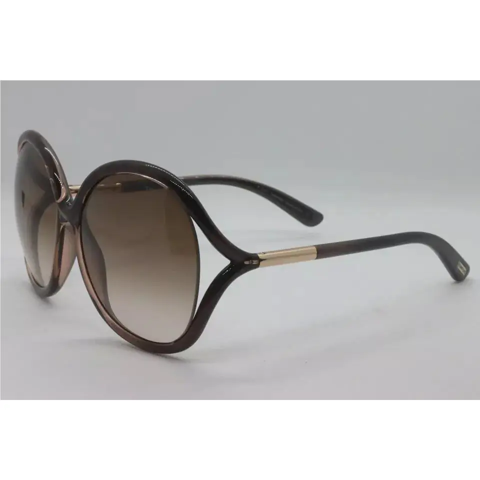 Tom Ford Rhi Sunglasses Brown Frame Gradient Brown Lens FT0252 50F 59-16 125