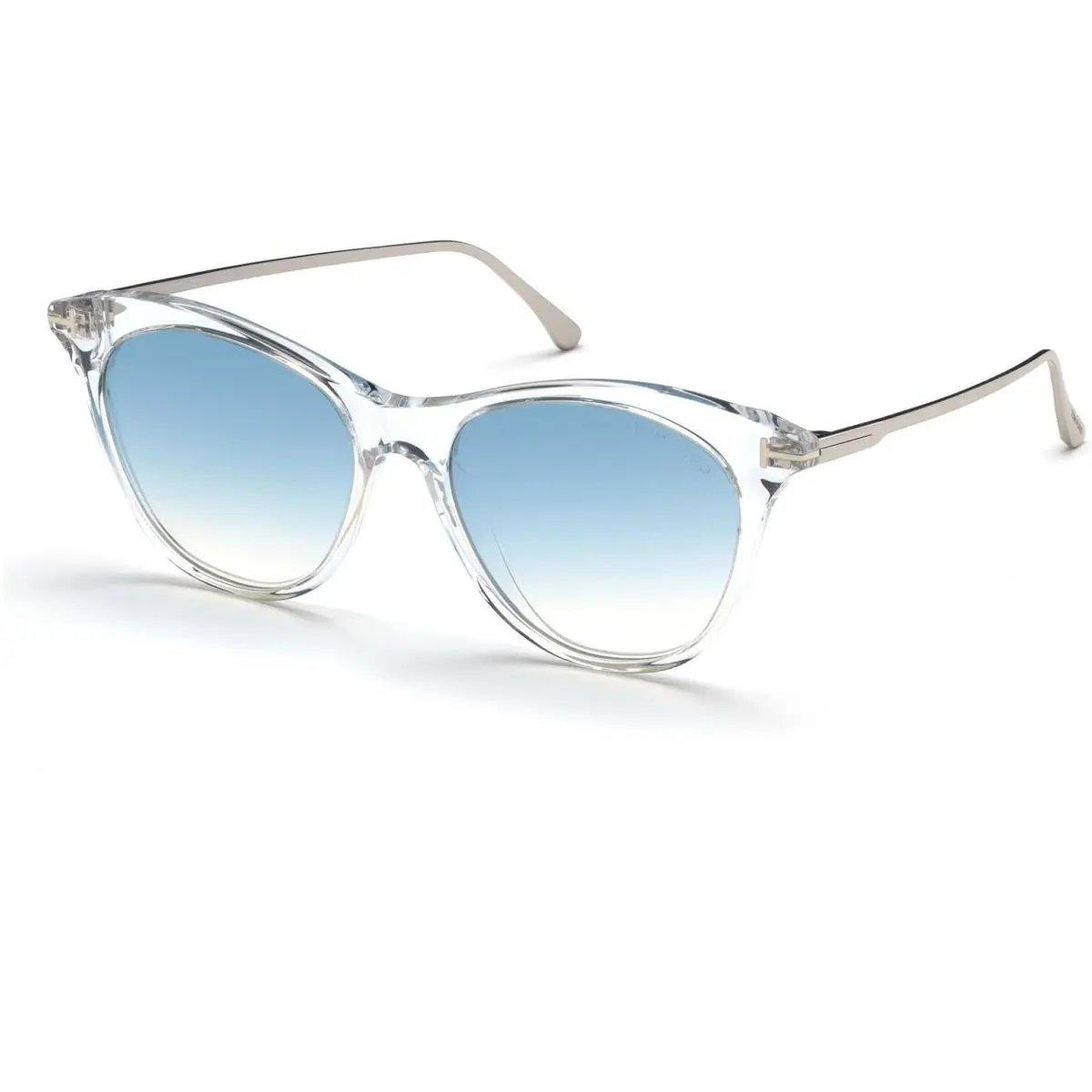 Tom Ford Micaela 662 22X 53 Crystal Blue Fade Silver Sunglasses