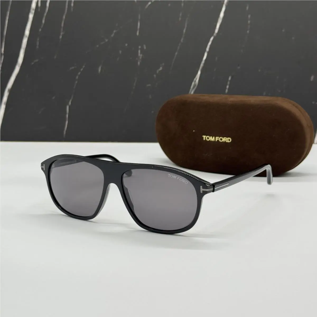 Tom Ford TF1027 01A Polarized Men Sunglasses Tom Ford Prescott FT1027/S 01A