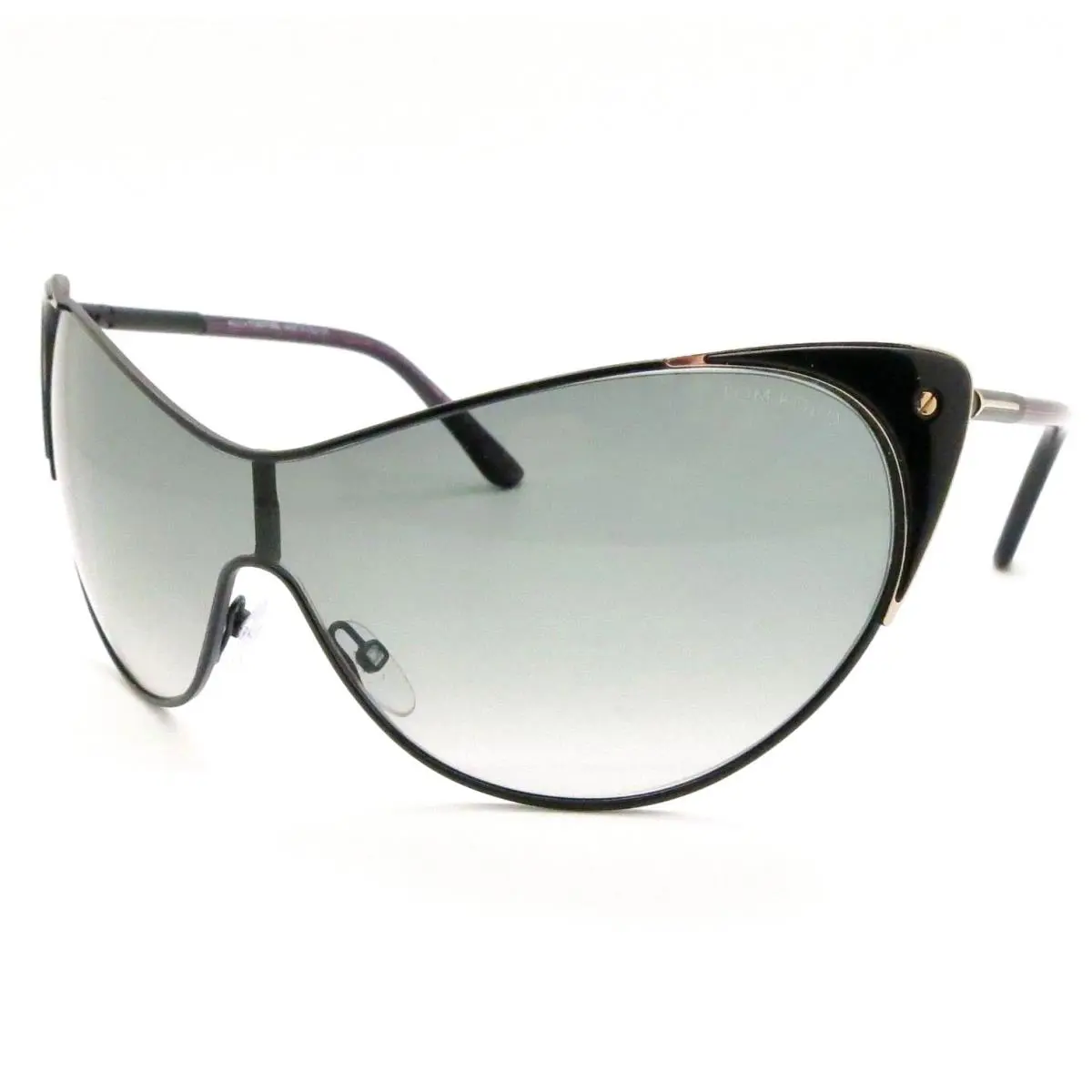Tom Ford TF 364 Vanda 01B Black Gold Grey Fade Sunglasses