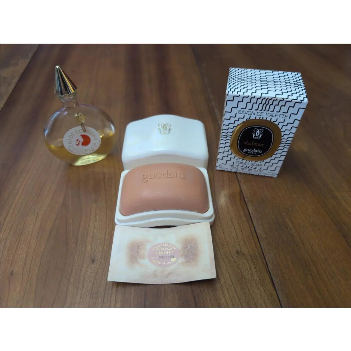 Vintage 1983 Shalimar Guerlain Perfumed Soap 3.5 oz 100g + Cologne